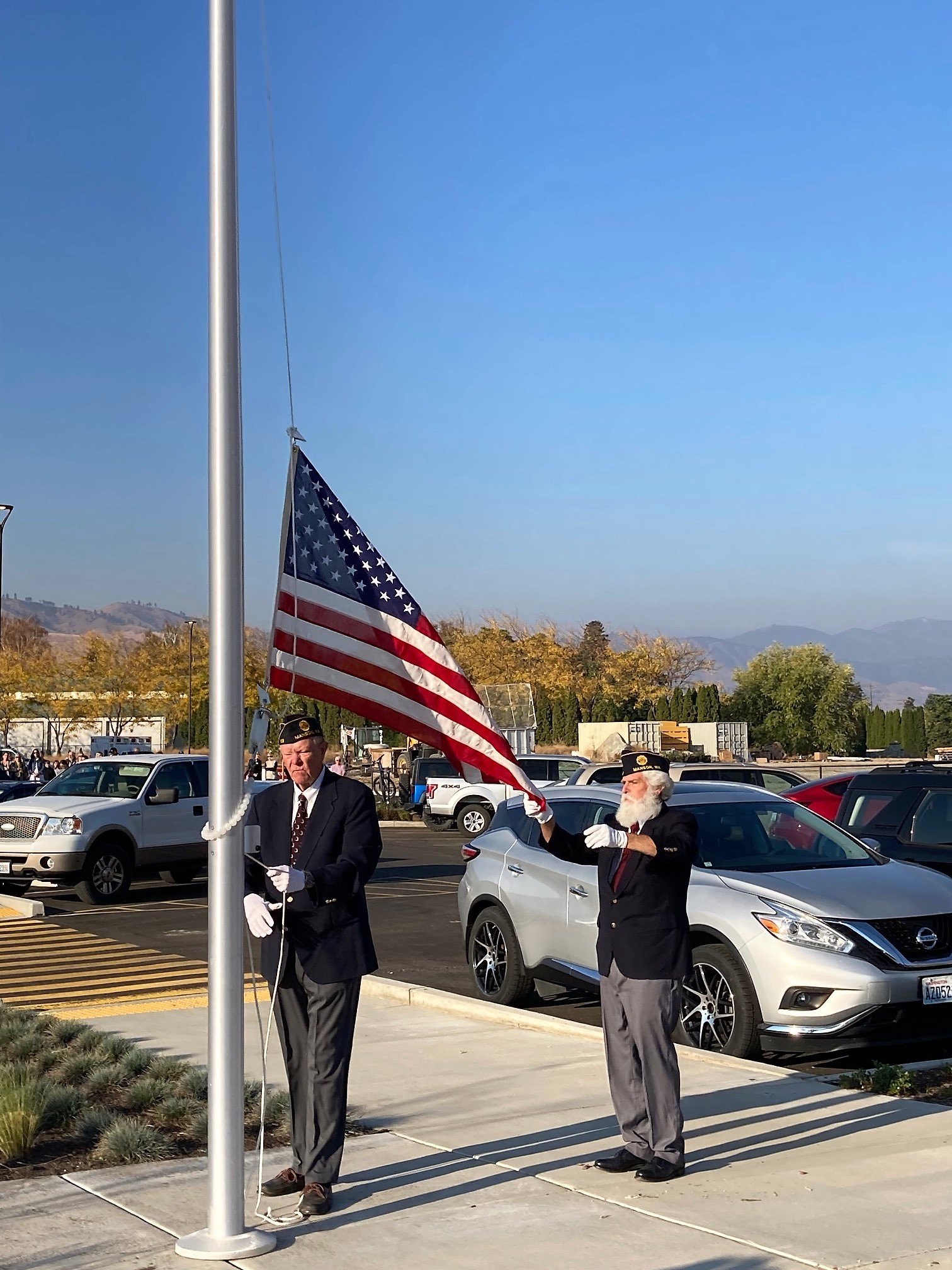 Flag Raising at new Lake Chelan hospital