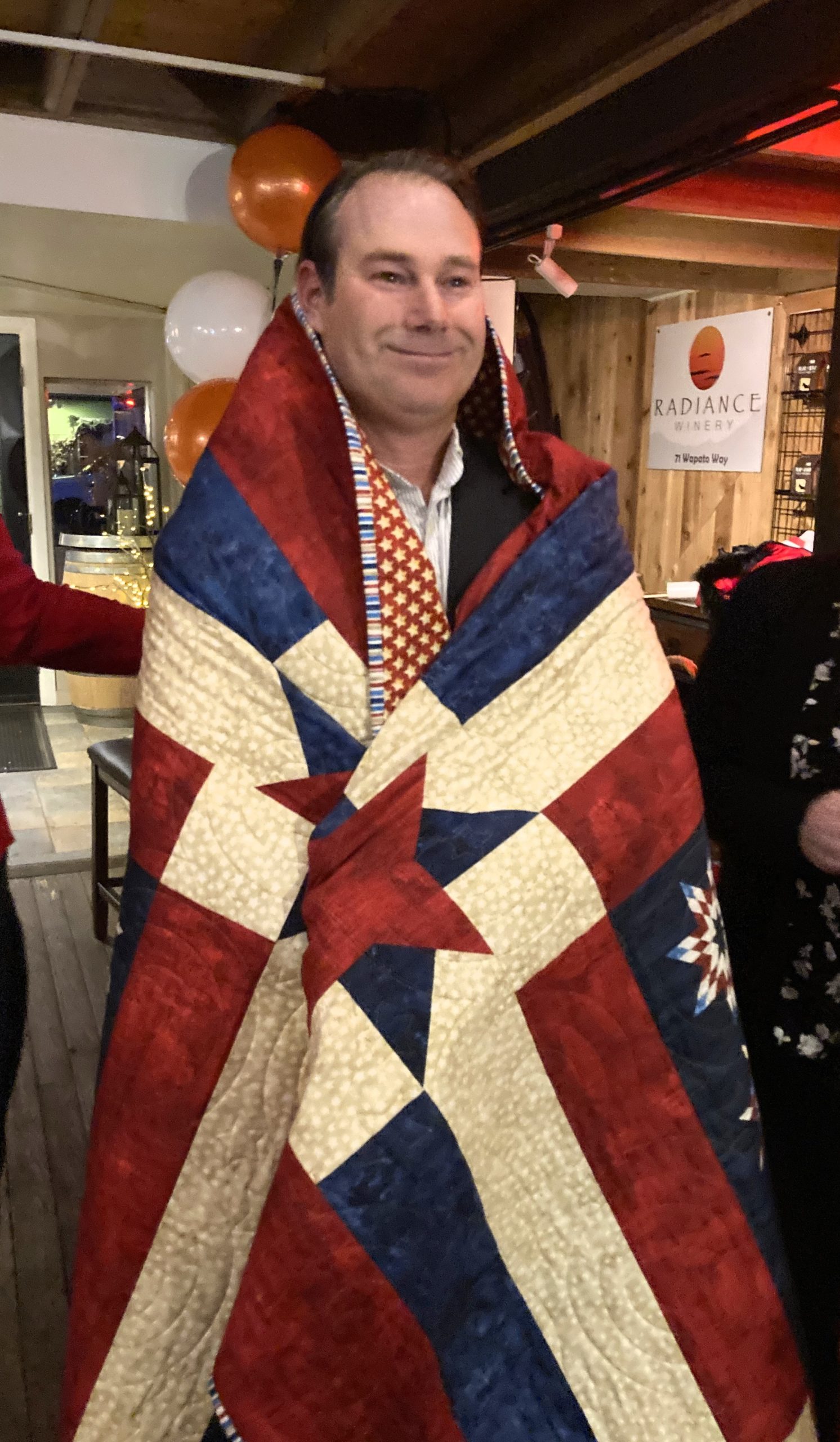 Darren Perri receives Quilt of Valor