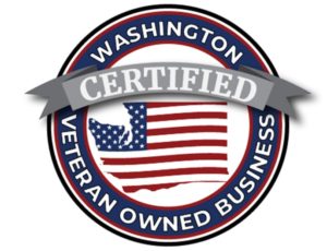 Logo for WA Certified Veteran Owned Business