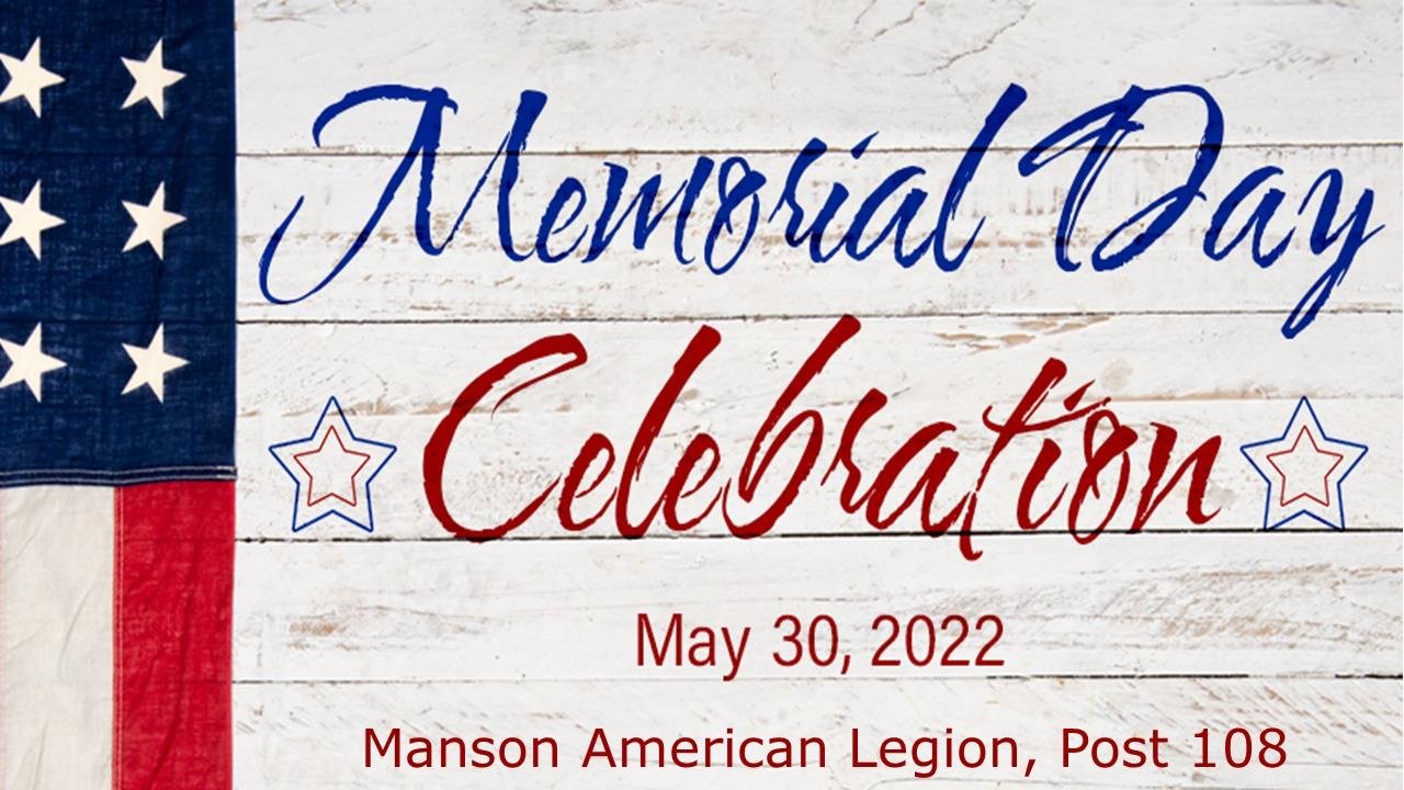 Memorial Day in Manson – 2022