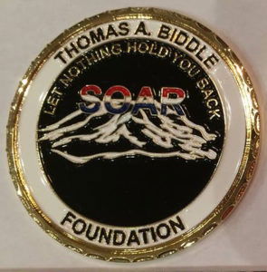 Closeup of Biddle Foundation SOAR coin